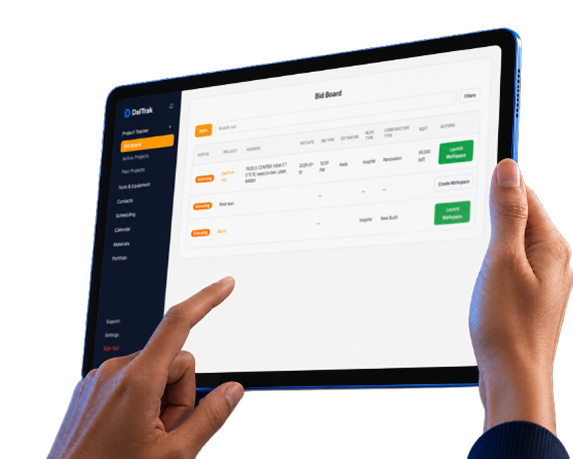 DalTrak electrical contractor software dashboard